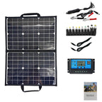 40w18v Solar Single Crystal Folding Bag Portable Green